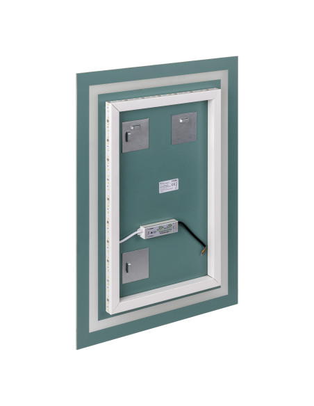 Lustro prostokątne LED 70x50 cm (pion/poziom, z marginesem, 4000K)