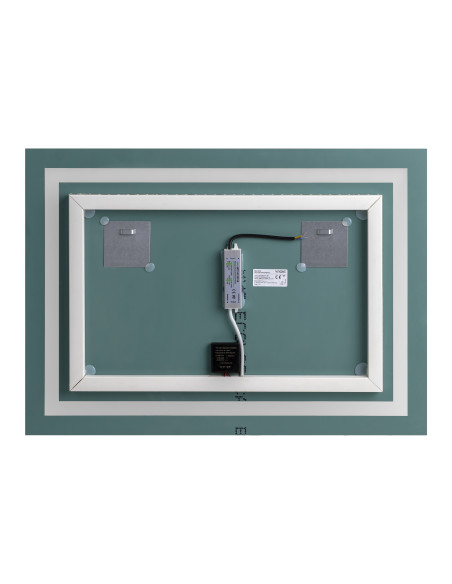 Lustro prostokątne poziome LED 70x50 cm (z wbudowanym włącznikiem, z marginesem, 4000K)