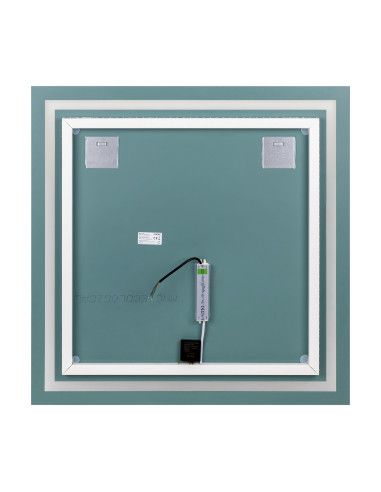 Kwadratowe lustro LED 80x80 cm (z wbudowanym...