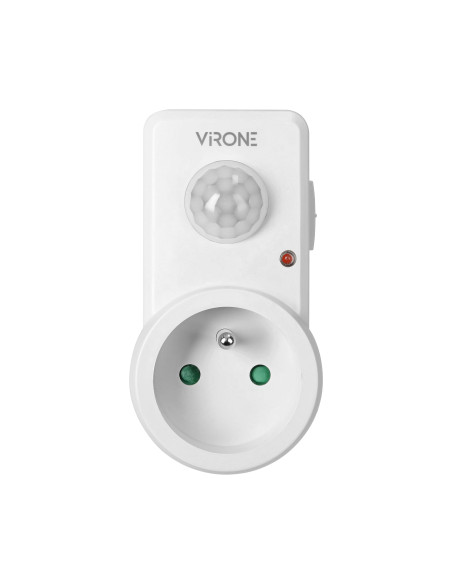 Gniazdkowy czujnik ruchu 120°  IP20, 280W