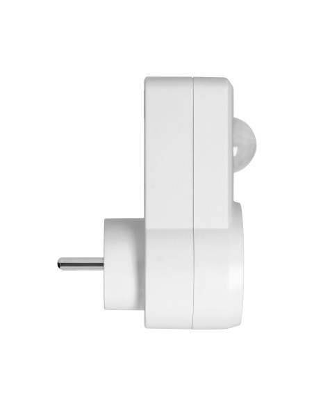 Gniazdkowy czujnik ruchu 120°  IP20, 280W