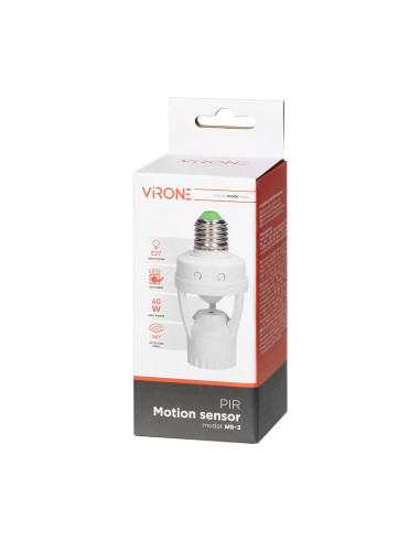 Gniazdo żarówki z czujnikiem ruchu, 360st....