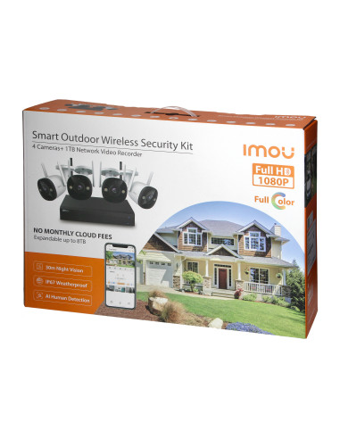 IMOU zestaw bezprzewodowego monitoringu WiFi:...