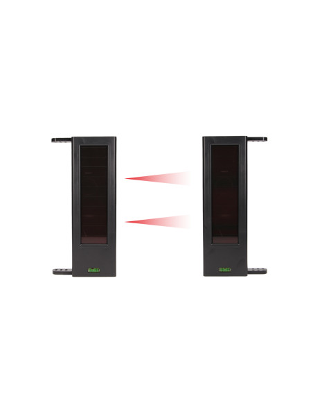 Solarna, zewnętrzna, 2-wiązkowa bariera podczerwieni