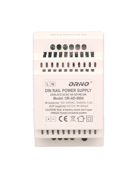 Zasilacz impulsowy na szynę DIN 12V, 0,4A