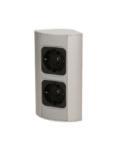 Gniazdo meblowe bez wyłącznika, 2x2P+Z,...