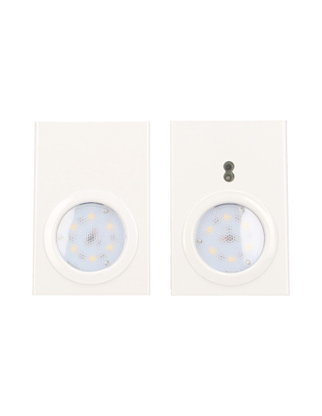 Zestaw opraw podszafkowych LED 2,5W, 180lm, 4000K, z wyłącznikiem bezdotykowym, biały
