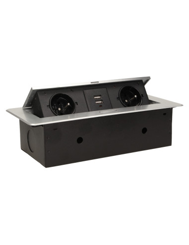 Gniazdo meblowe wpuszczane w blat z płaskim...