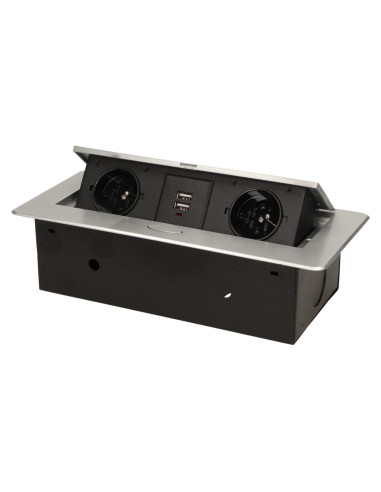 Gniazdo meblowe wpuszczane w blat z płaskim...