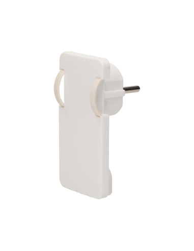 Wtyczka płaska, Uni-Schuko z uchwytem, biała