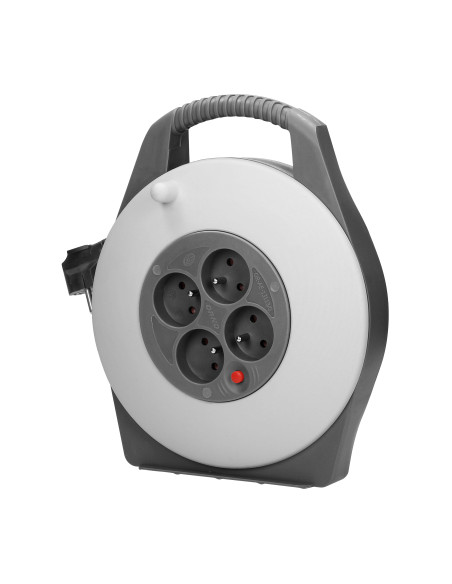 Przedłużacz bębnowy, 4 gniazda 2P+Z, kabel PVC H05VV-F 3x1mm², długość 10m