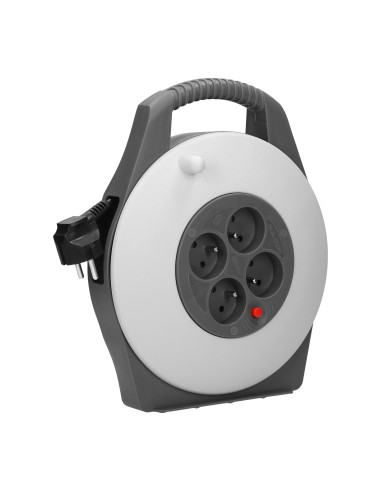 Przedłużacz bębnowy, 4 gniazda 2P+Z, kabel PVC...