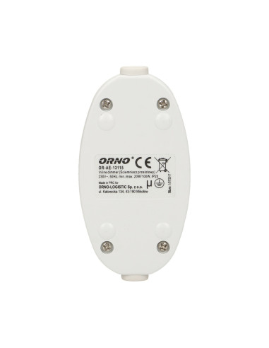 Ściemniacz nakablowy 20-100W, biały