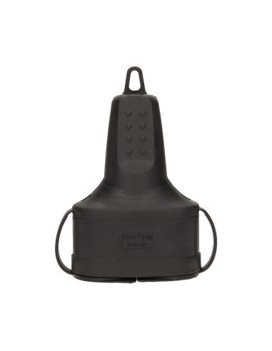 Bryzgoszczelne, podwójne gniazdo gumowe 2P+Z, IP44