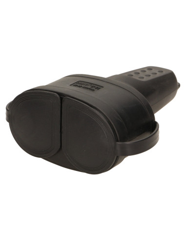 Bryzgoszczelne, podwójne gniazdo gumowe 2P+Z,...