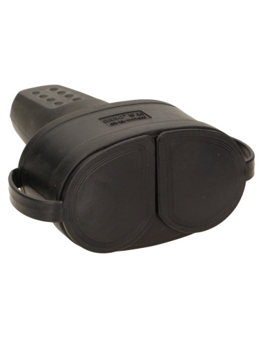 Bryzgoszczelne, podwójne gniazdo gumowe 2P+Z,...