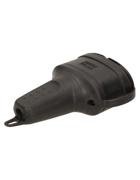 Bryzgoszczelne, podwójne gniazdo gumowe 2P+Z, IP44, wersja schuko