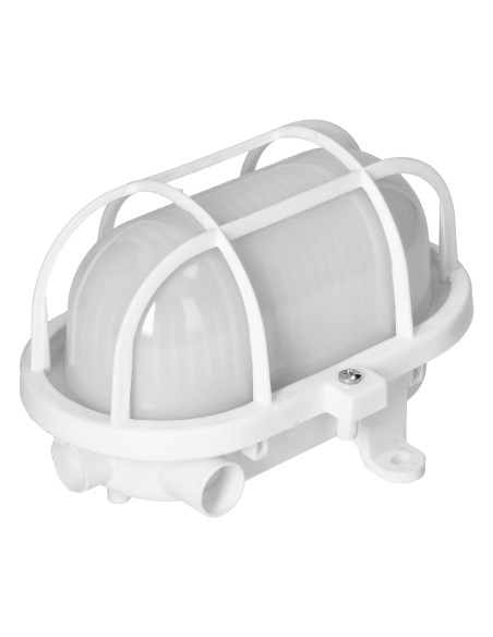  OVAL 7040T/P, oprawa oświetleniowa, 40W, E27, IP44, IK10, klosz poliwęglan matowy, podstawa polipropylen, siatka...