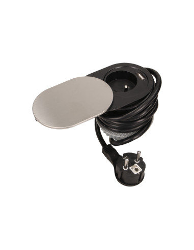  Gniazdo meblowe Ø6cm, wpuszczane w blat z...