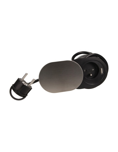  Gniazdo meblowe Ø6cm, wpuszczane w blat z...