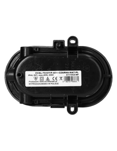  OVAL 7040T/P, oprawa oświetleniowa, 40W, E27,...