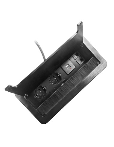  Gniazdo meblowe wpuszczane w blat z płaskim...