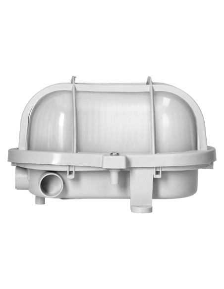  OVAL 7040T/P, oprawa oświetleniowa, 40W, E27, IP44, IK10, klosz poliwęglan matowy, podstawa polipropylen, siatka...