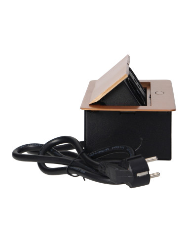  Gniazda meblowe wpuszczane w blat z płaskim...