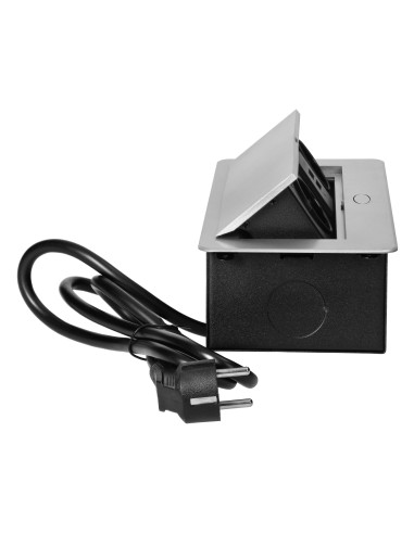  Gniazda meblowe wpuszczane w blat z płaskim...