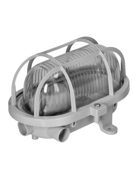  OVAL 7040T/P, oprawa oświetleniowa, 40W, E27, IP44, IK10, klosz poliwęglan przeźroczysty, podstawa polipropylen,...