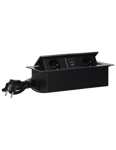  Gniazda meblowe wpuszczane w blat z płaskim...