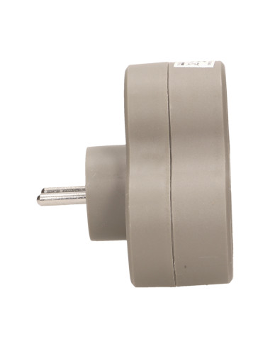 Rozgałęźnik 3x2P+Z, szary