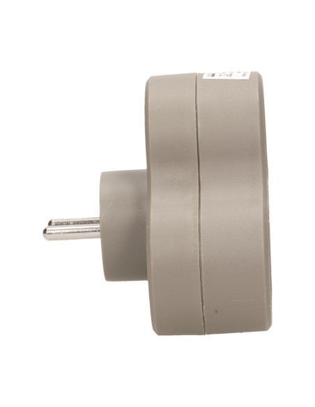 Rozgałęźnik 3x2P+Z, szary