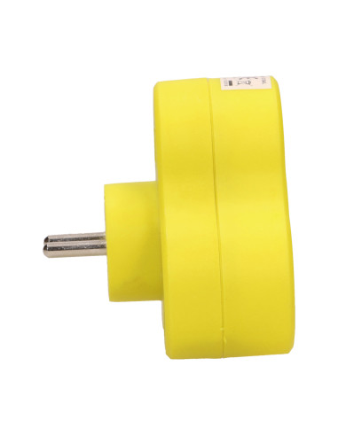 Rozgałęźnik 3x2P+Z, żółty