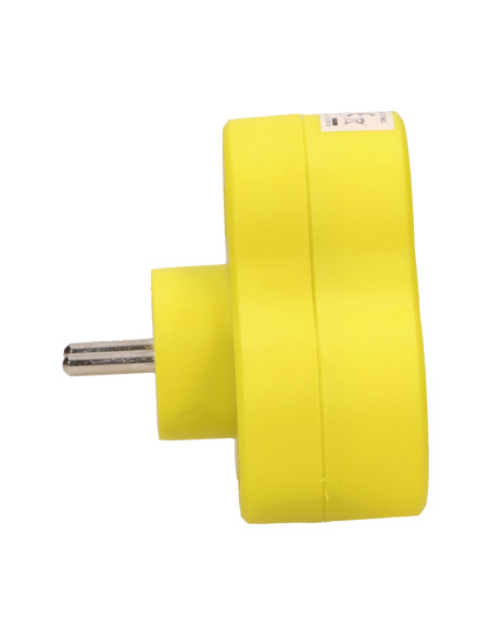 Rozgałęźnik 3x2P+Z, żółty