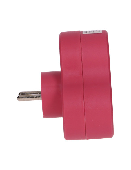 Rozgałęźnik 3x2P+Z, różowy