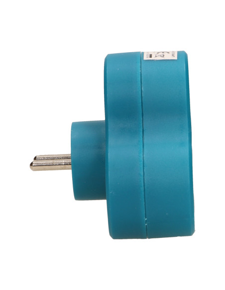 Rozgałęźnik 3x2P+Z, turkusowy