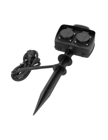 Gniazdo ogrodowe 2x2P+Z (schuko), IP44, 1,5m...