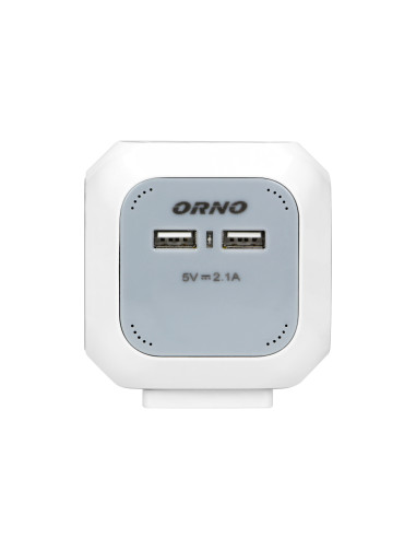 Przedłużacz 4 krotny 2P+Z, ładowarka 2xUSB,...