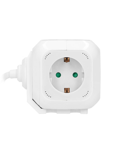 Przedłużacz 4 krotny 2P+Z (Schuko), ładowarka...