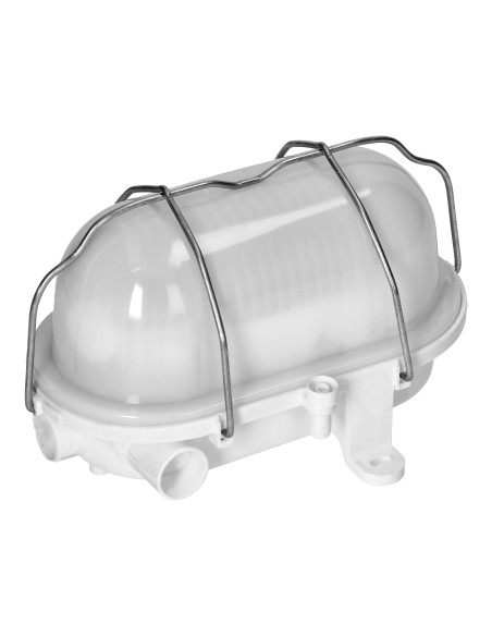  OVAL 7040T/R, oprawa oświetleniowa, 40W, E27, IP44, IK10, klosz poliwęglan matowy, podstawa polipropylen, siatka...