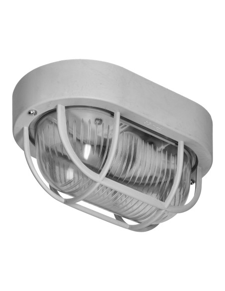  OVAL 7040 STYL, oprawa oświetleniowa, 40W, E27, IP44, IK10, klosz poliwęglan przeźroczysty, podstawa polipropylen,...