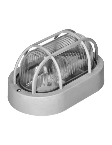  OVAL 7040 STYL, oprawa oświetleniowa, 40W, E27, IP44, IK10, klosz poliwęglan przeźroczysty, podstawa polipropylen,...