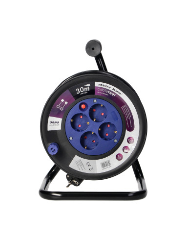  Przedłużacz bębnowy, 4 gniazda 2P+Z (Schuko),...