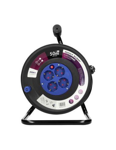  Przedłużacz bębnowy, 4 gniazda 2P+Z (schuko),...