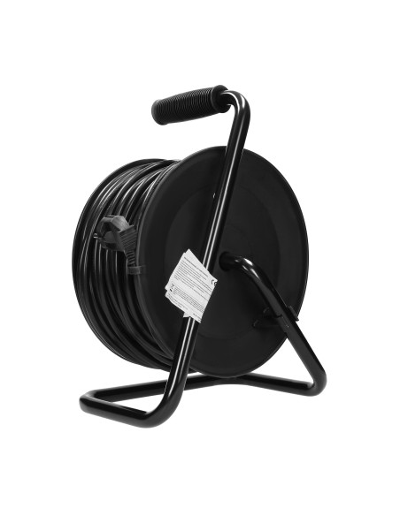  Przedłużacz bębnowy, 4 gniazda 2P+Z (schuko), kabel PVC H05VV-F 3x1.5mm², długość - 50m, termik, przesłony...