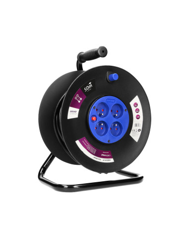  Przedłużacz bębnowy, 4 gniazda 2P+Z, kabel PVC...