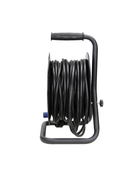  Przedłużacz bębnowy, 4 gniazda 2P+Z (schuko), kabel PVC H05VV-F 3x1,5mm², długość - 25m, STAŁE GNIAZDA, termik,...