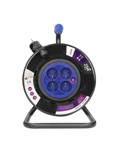  Przedłużacz bębnowy, 4 gniazda 2P+Z, kabel PVC...