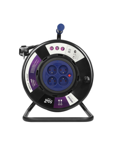  Przedłużacz bębnowy, 4 gniazda 2P+Z, kabel PVC...